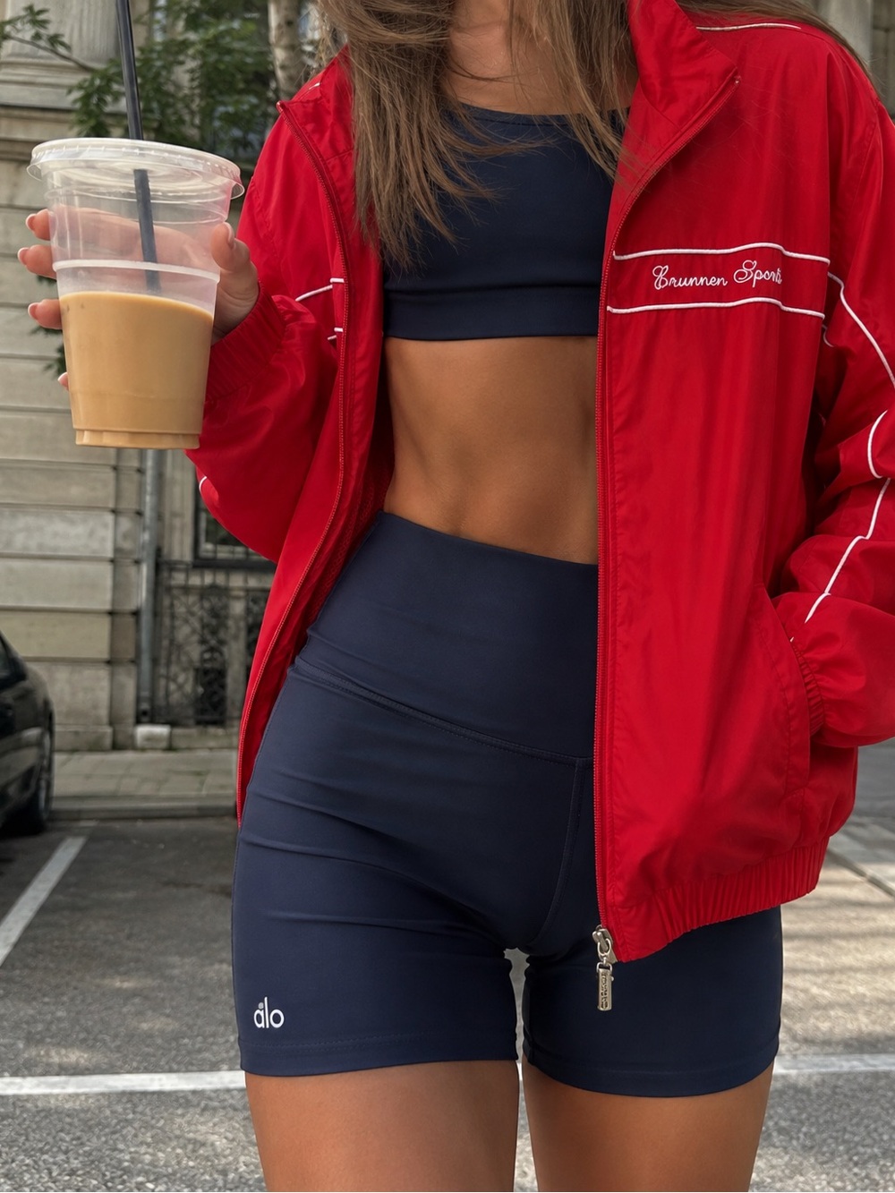 Vintage Red Brunnen Sports Windbreaker Jacket ❤️